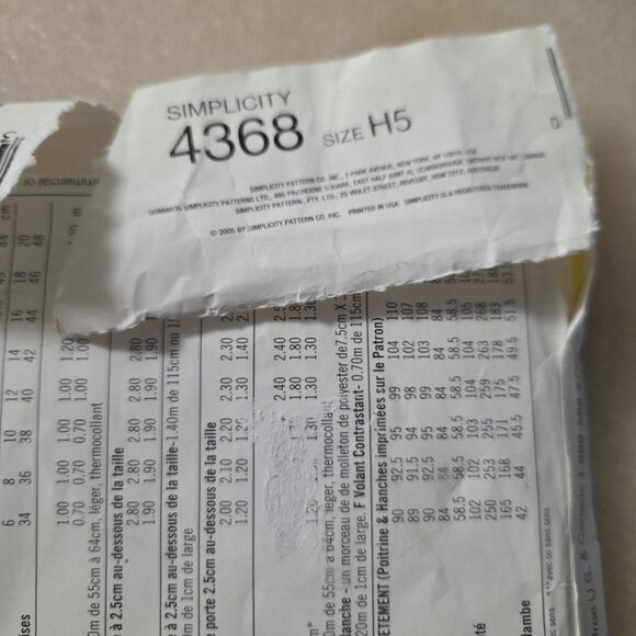 Simplicity Threads 4368 Skirt Pants Top Jacket P5  12-20 UNCUT FF Sewing Pattern - Picture 8 of 8